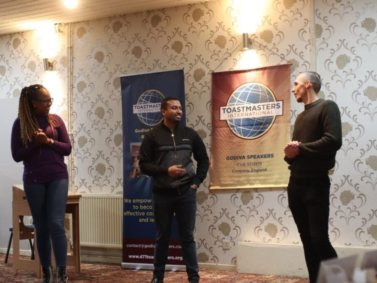 Group of Toastmasters members