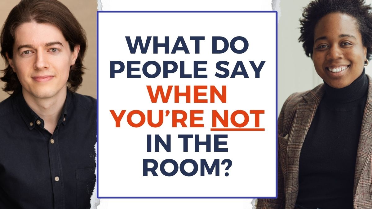 Video thumbnail featuring Ed Darling and personal branding expert Danielle with the quote “What do people say when you’re not in the room?”